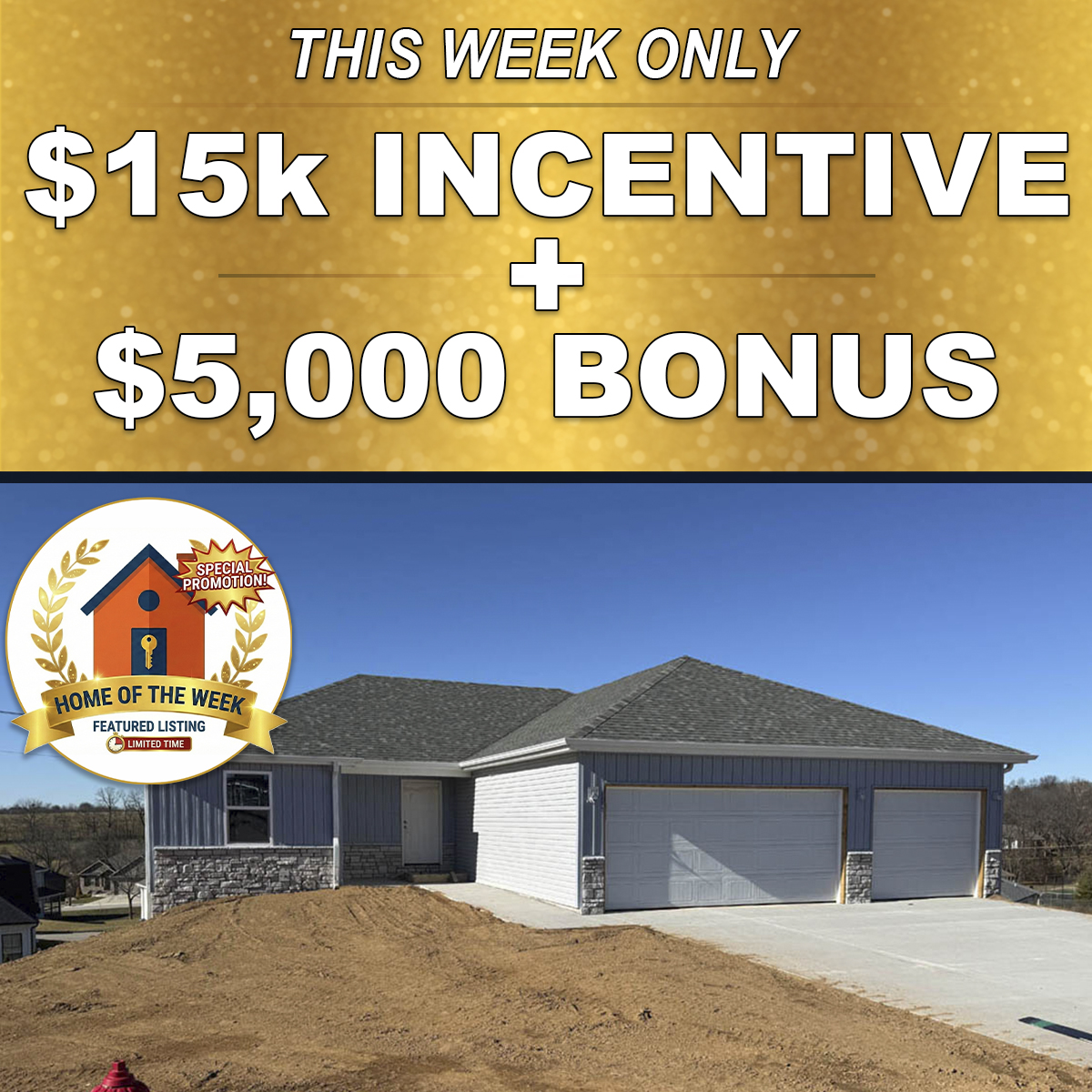 HOME OF THE WEEK 2121 N 25th St Flintrock Homebuilder Home Builder Springfield MO 3.9.26