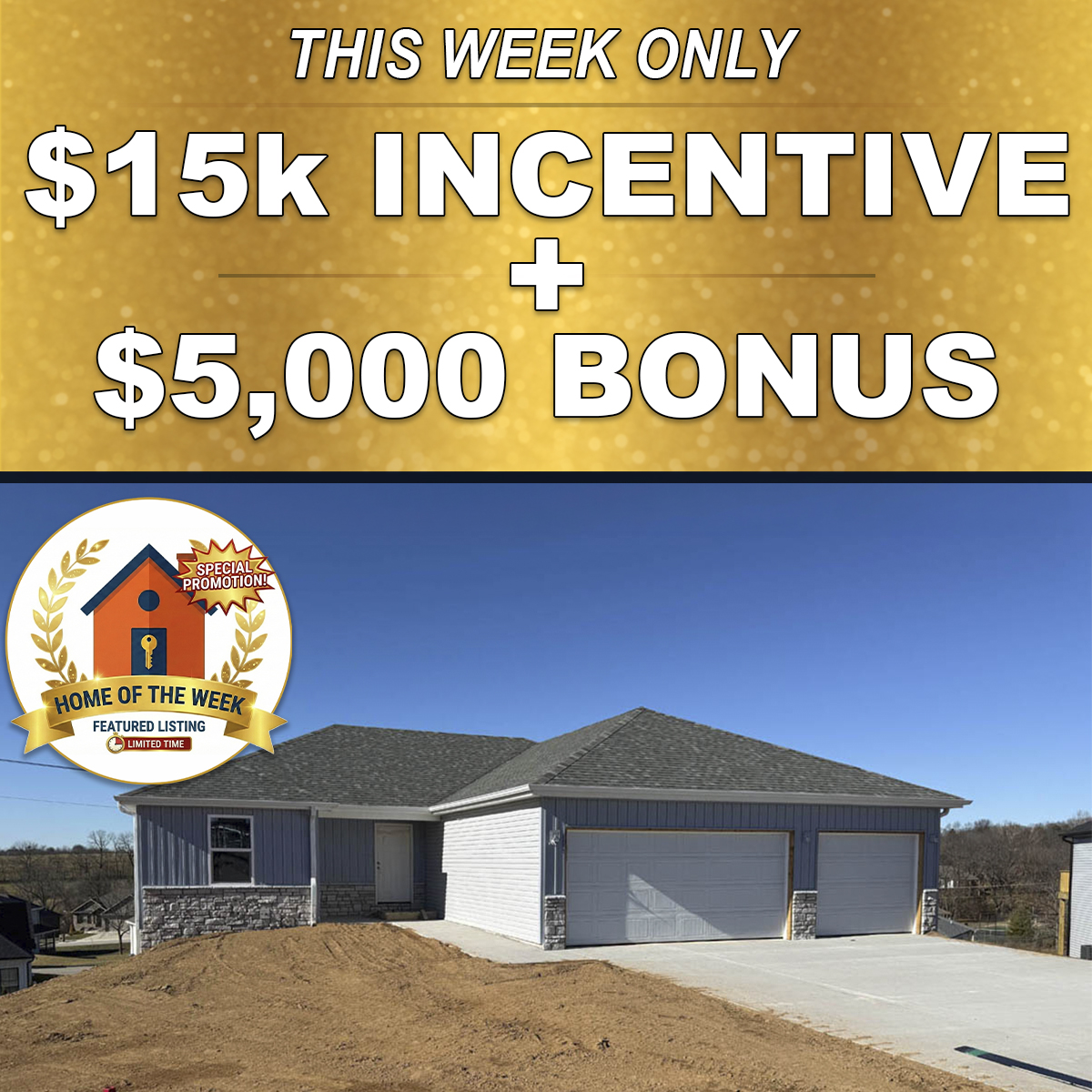 Home Of The Week 2121 N 25th St Flintrock Homebuilder Home Builder Springfield MO 5.11.26